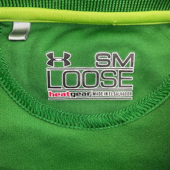Under Armor Loose Heat Gear Golf Shirt Green Men’s Size Small - Picture 4 of 14